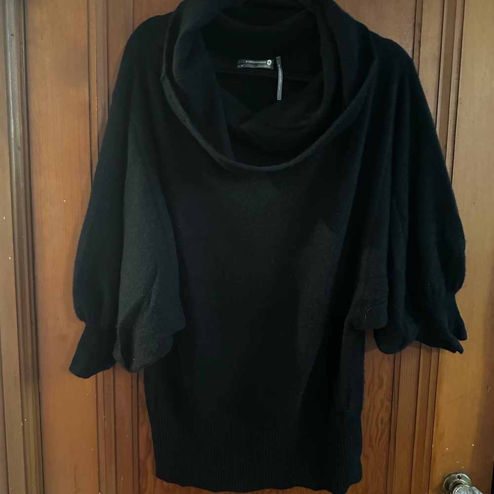 Anthropologie Black Cowl Neck Sweater